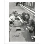 Phil Hill signed 10x8 b/w photo. April 20, 1927 - August 28, 2008) was an American automobile