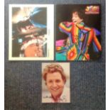 Music/Film signed collection. Includes Michael Ball signed 7x5 colour photo, Lee Mead signed 10x8