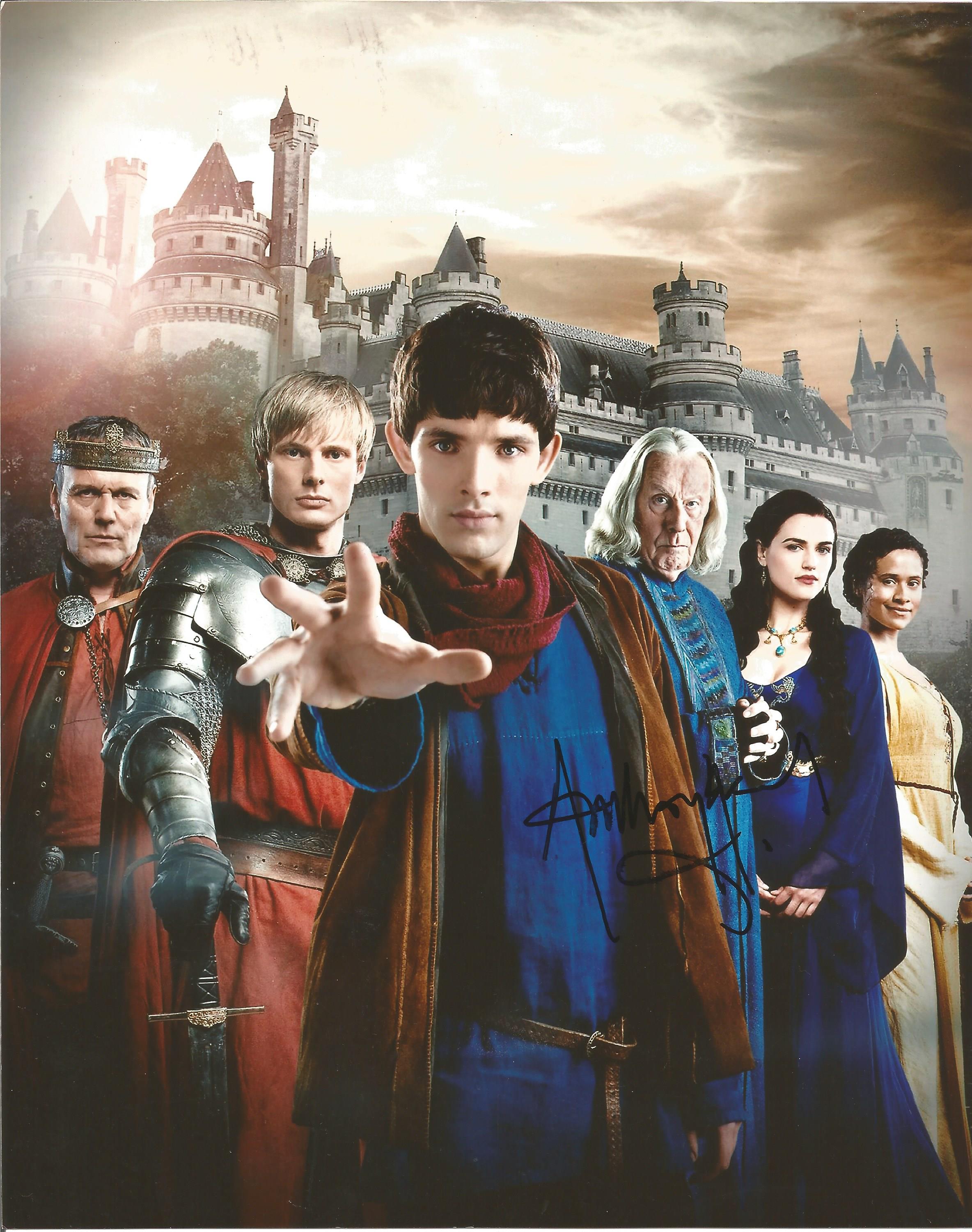 Anthony Head signed 10 x 8 colour Merlin Portrait Photo, from in person collection autographed at