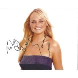 Emma Bunton signed 10 x 8 colour Photoshoot Landscape Photo, from in person collection autographed