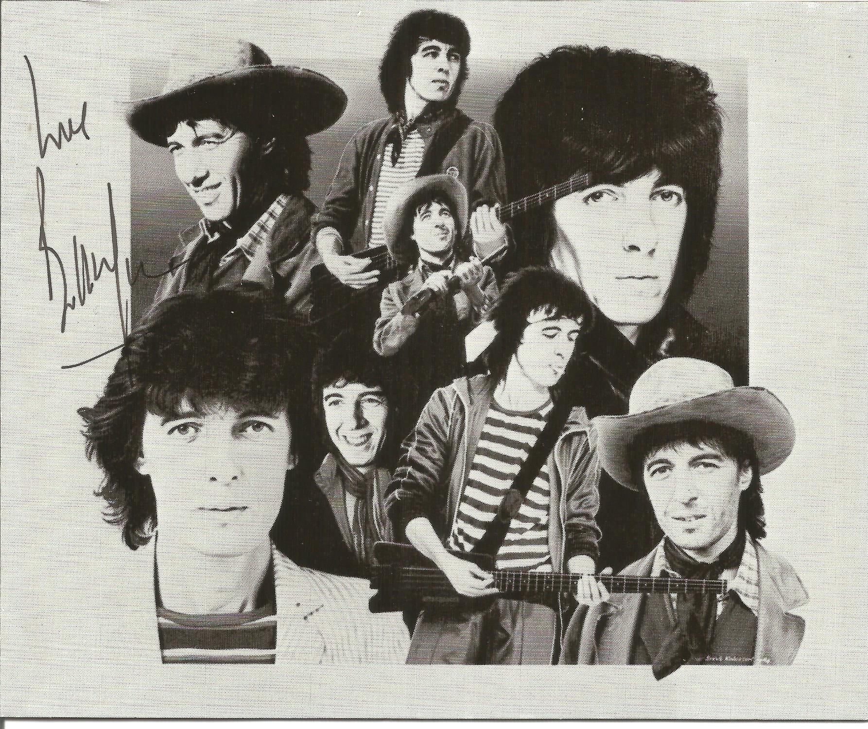 Bill Wyman signed b/w photo greetings card. Good Condition. All signed pieces come with a