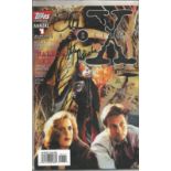 Stefan Petrucha and Charles Adlard Artist signed X-Files Topps Comics 1 Annual magazine. Sealed in