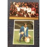 Football signed photo collection. 2 photos. One signed by Danny Murphy the other by Bob Latchford.