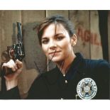 Kim Cattrall signed 10 x 8 colour Police Academy Landscape Photo, from in person collection