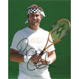 Pat Cash signed 10 x 8 colour Tennis Portrait Photo, from in person collection autographed at An