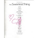 Cameron Diaz signed production notes for The Sweetest Thing. Good Condition. All signed pieces