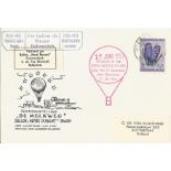 1953 Dutch flown Hot Air Balloon cover. Good Condition. All signed pieces come with a Certificate of