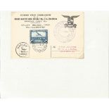 1936 Belgian balloon flown cover Grance Manifestation Internationale D'Aerostation. Good