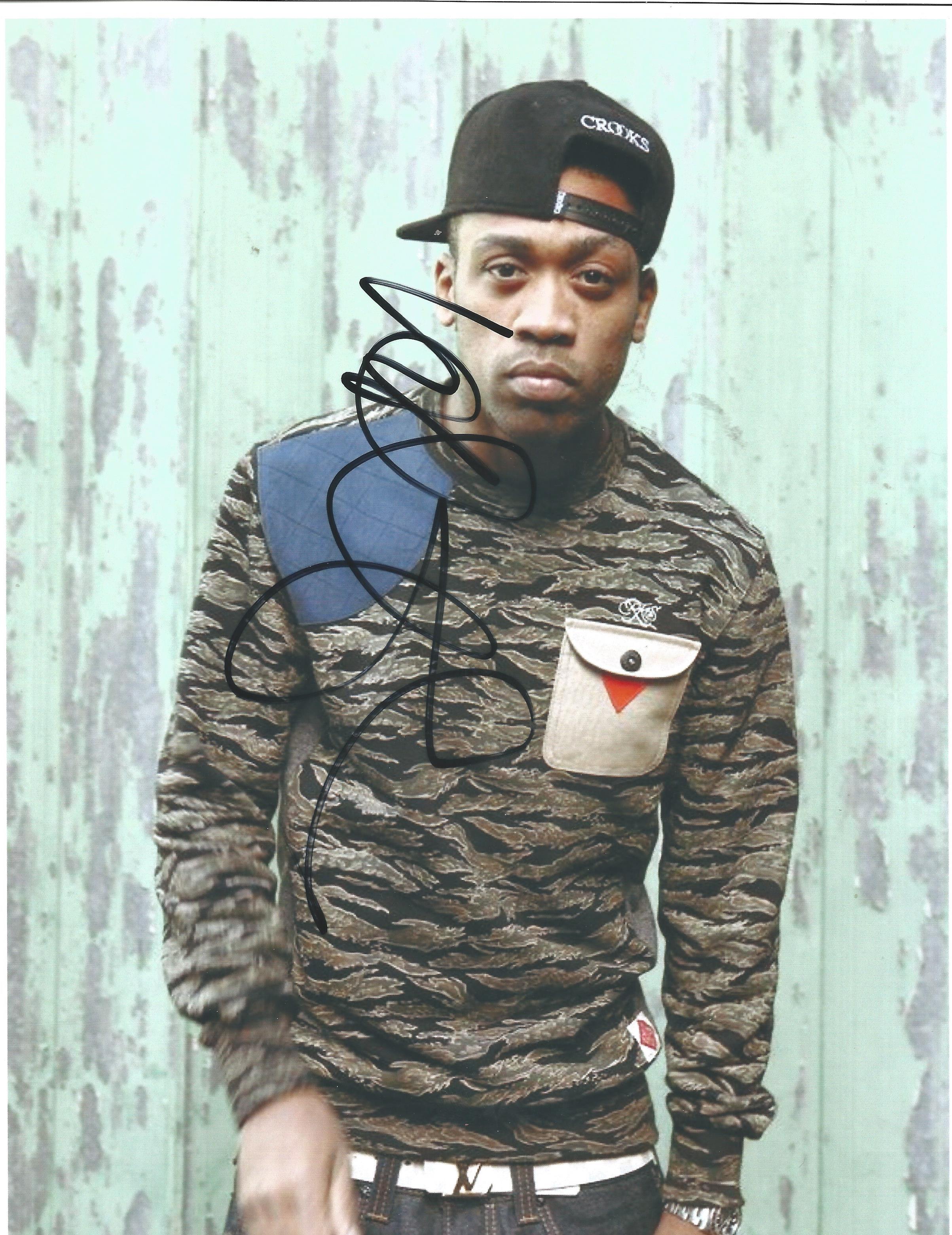 Wiley signed 12x8 colour photo. English rapper, recording artist and record producer. Good