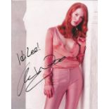 Alicia Witt signed 10 x 8 colour Photoshoot Portrait Photo, from in person collection autographed at