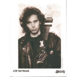 Joe Satriani signed 12x8 b/w photo. American instrumental rock guitarist and multi-