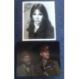 Two 10x8 photos signed by Julian Glover and the other by Jane Merrow. Good Condition. All signed
