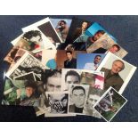 Assorted TV/Film/Historical signed collection. 70+ items assorted sizes of photos. Some of