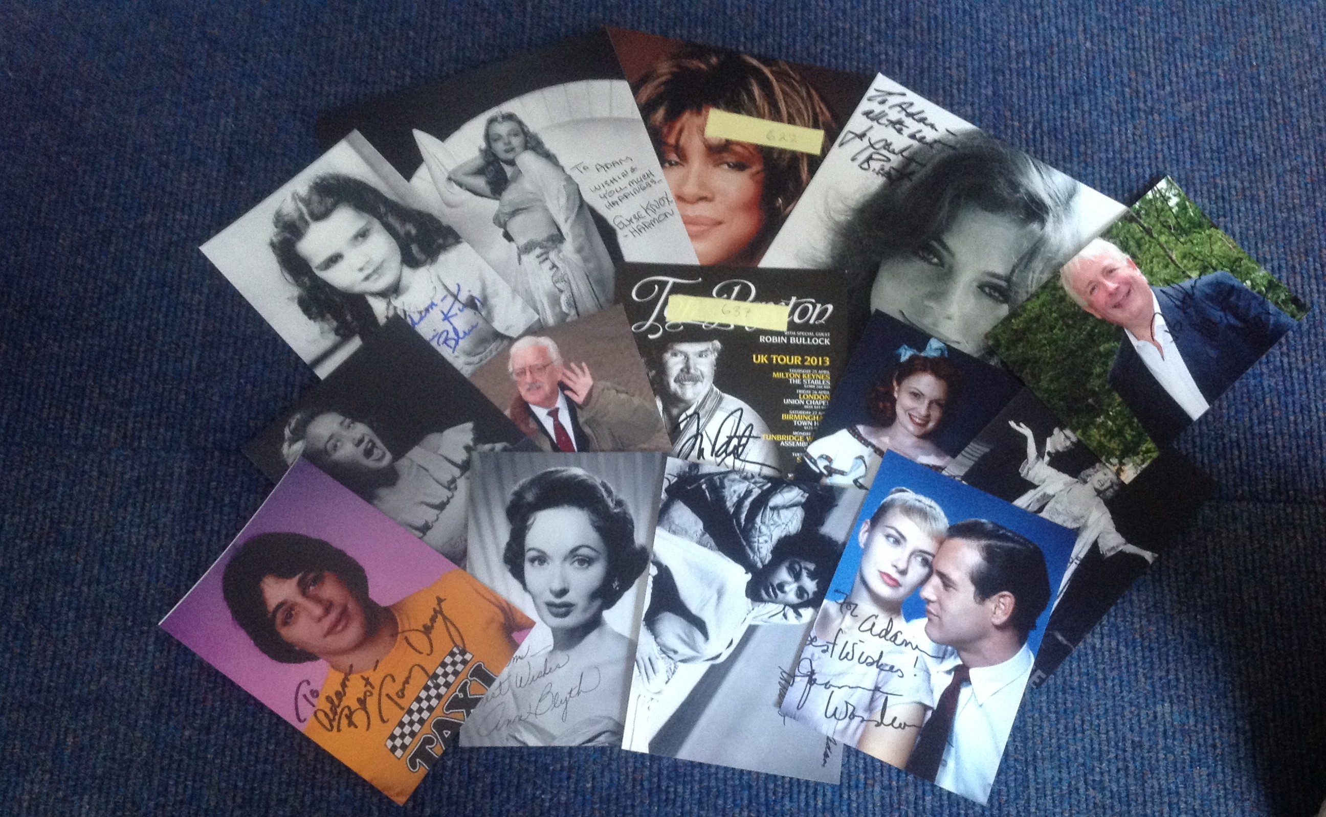 TV/Film/Music signed collection. 14 items. Assorted 10x8 and 7x5 photos. Some of names included