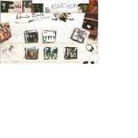 Beatles multiple signed Stamp Presentation pack insert, stamps included. Includes Pete Best, Cynthia