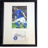 Wayne Rooney signed 17x13 framed autograph presentation. Signed headed Everton album page mounted