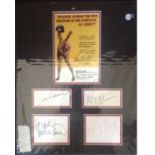 Mash 20x16 overall signature piece from the hit 1970 movie signed by stars Gary Burghoff, Donald