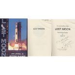 Apollo 13 James Lovell. A very personal copy of Lovell's book, 'Lost Moon', dedicated to Dr Allan