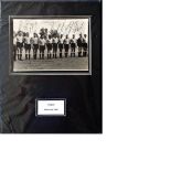 Football World cup Uruguay 16x12 mounted autograph presentation, includes 10 x 8 1954 side signed