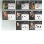 Harry Potter and the Order of the Phoenix autographed collection of Artbox trading cards. Eight