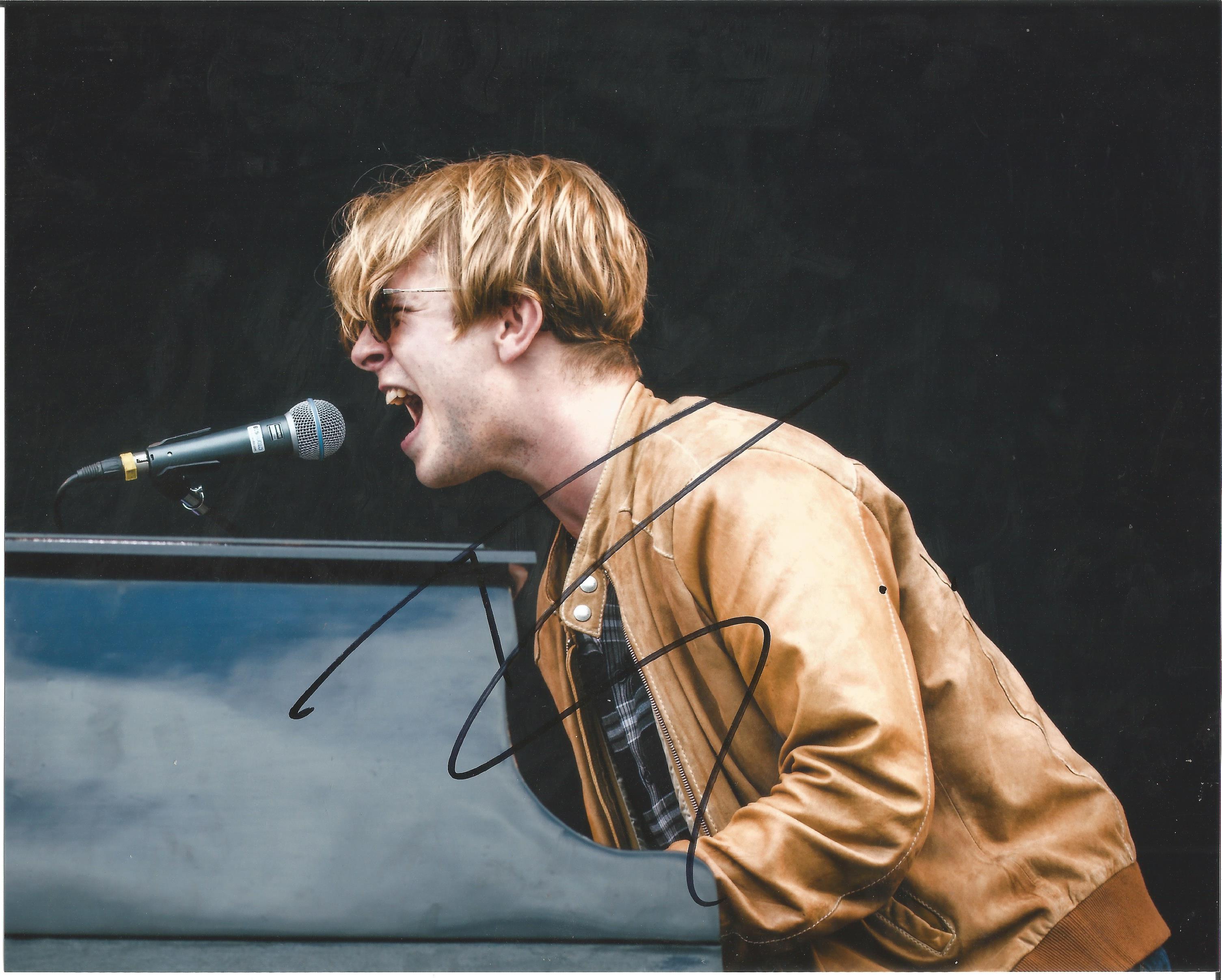 Tom Odell Singer Signed 8x10 Photo. Good Condition. All signed pieces come with a Certificate of