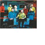Star Trek Incredible signed 10 x 8 colour photo. Autographed by William Shatner, Leonard Nimoy,
