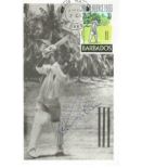 Sir Garry Sobers Cricket legend signed 1966 Barbados Maxi card. Postcard sized image of the great