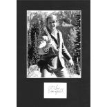 Glenn Campbell mounted signature piece 15 x 10 with a 10 x 8 black and white photo and autograph