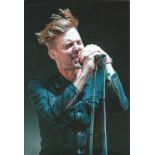 Ricky Wilson Kaiser Chiefs Singer Signed 8x12 Photo. Good Condition. All signed pieces come with a