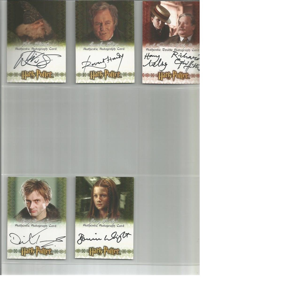 The World of Harry Potter autographed collection of Artbox trading cards. Twelve cards Includes - Image 2 of 2