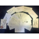 20 of Hollywood TV and Film signed white cards, James Mitchum, Sara Suzanne Browne, Gilles Chiasson,