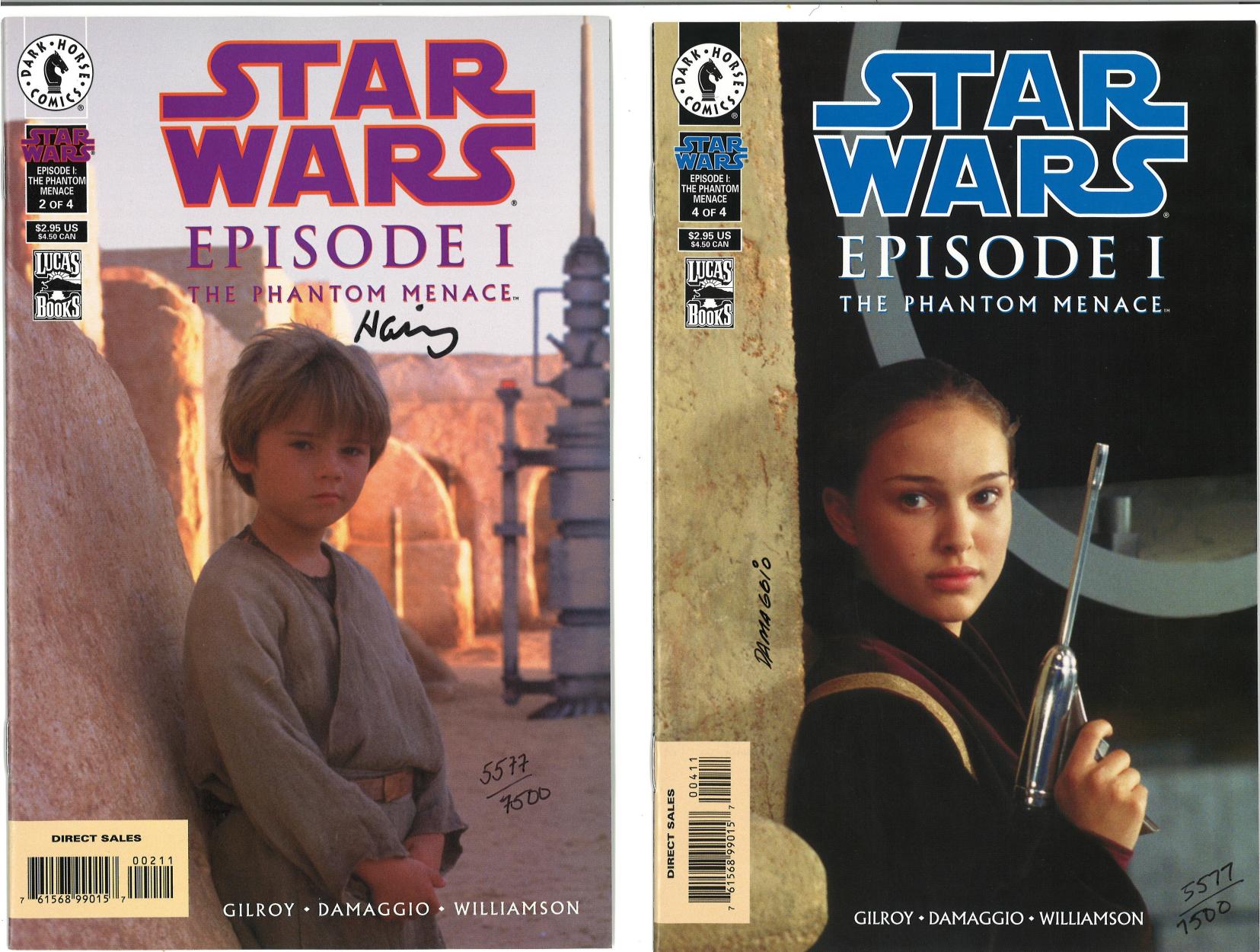 Star Wars signed Collection of 4 comics Episode 1 The Phantom Menace 1. Each individually signed - Image 2 of 2