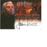 Jason Issacs as Lucius Malfoy signed Harry Potter Goblet of Fire autographed Artbox trading card.