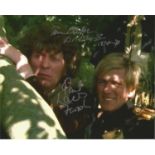 Dr Who Tom Baker Peter Lavers signed 10 x 8 colour photo. Good Condition. All signed pieces come