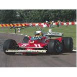 Jody Scheckter signed 10x8 colour photo. Good Condition. All signed pieces come with a Certificate