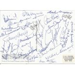 Multi signed Australian Bicentenary PHQ card. Good Condition. All signed pieces come with a