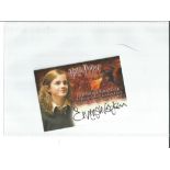 Emma Watson as Hermione Granger signed Harry Potter Goblet of Fire autographed Artbox trading