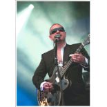 Huey Morgan signed 12x8 colour photo. Member of Fun Lovin Criminals. Good Condition. All signed