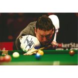 Jimmy White signed 12x8 colour action Snooker photo. Good Condition. All signed pieces come with a