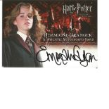 Emma Watson as Hermione Granger signed Harry Potter Prisoner of Azkaban autographed Artbox trading