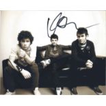 Jonas Brothers signed 10x8 colour photo. Good Condition. All signed pieces come with a Certificate