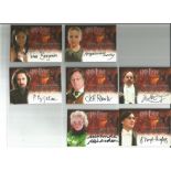 Harry Potter collection of seven Goblet of Fire autographed Artbox trading card. Signed by Tiana