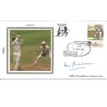 Sir Don Bradman signed 1988 Benham Cricket Bicentennial Test FDC with GPO Sydney NSW special