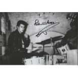 Pete Best signed 12x8 b/w photo. Good Condition. All signed pieces come with a Certificate of