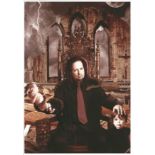 Jonathan Davis signed 12x8 colour photo. Lead singer of Korn. Good Condition. All signed pieces come