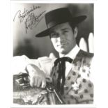 Hugh O'Brian signed 10 x 8 b/w photo as Wyatt Earp good condition. Good Condition. All signed pieces