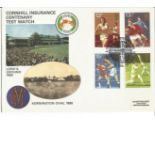 Cornhill Insurance Centenary Test Match cover. Good Condition. All signed pieces come with a