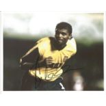 John Akinde Barnett football striker signed 10x8 colour photo. Good Condition. All signed pieces