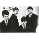 Pete Best signed 12x8 b/w photo. Good Condition. All signed pieces come with a Certificate of