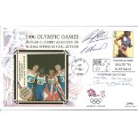 Multisigned 1996 Olympics Relay Team signed Benham FDC. Signed by the 4 x 100m winners Roger